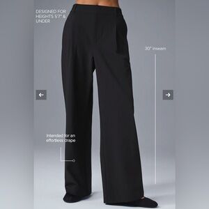 ALO Yoga Black High-Waist Trousers